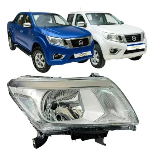 Farol Nissan Frontier 2018 A 2021 Mascara Cromada F/simples