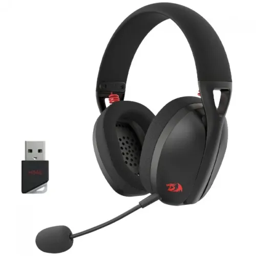 Headset Gamer Redragon IRE Pro Black Sem Fio, Bluetooth, Opcional Cabo - WZetta