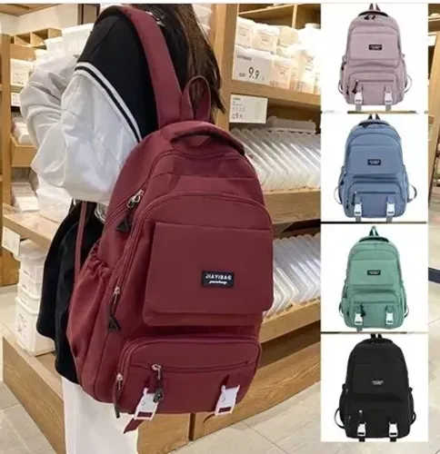 Mochila Escolar De Grande Capacidade Para Estudante Feminina Nylon Impermeavel z1239