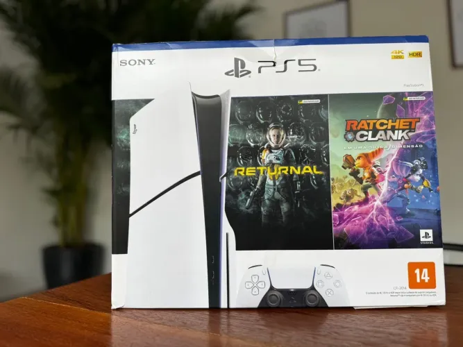 PS5 SLIM 1TB C/ LEITOR ZERADO