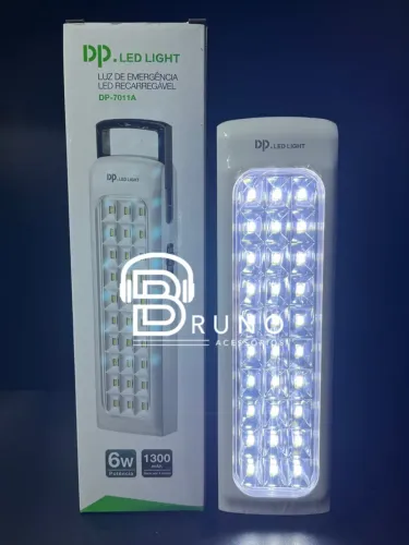 Lanterna de Emergência LED Recarregável 6W 1300mAh