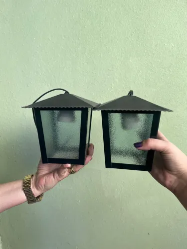 2 Luminárias arandela pendente