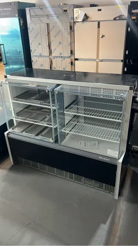 Balcão expositor conjugada quente frio 1,40m Gelopar novo
