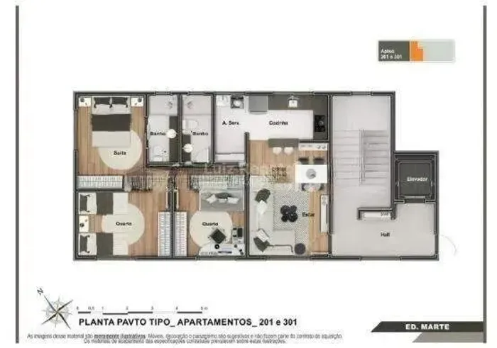 Apartamento 3 quartos á venda no bairro Ana Lúcia