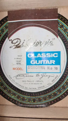 Violão Di Giorgio Signorina nº 16 Ano 1976