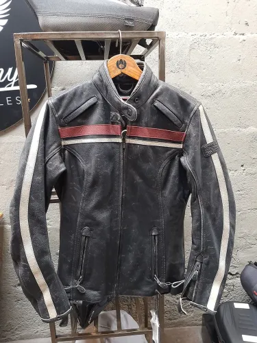Jaqueta em couro Triumph-feminina- tamanho P