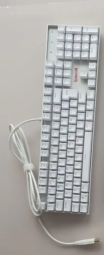 Teclado Mecânico Redragon Mitra Lunar White