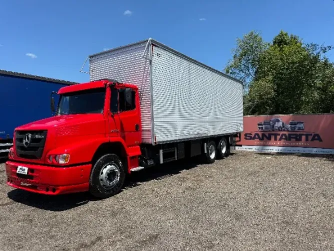 MB M.Benz Atron 2324 6x2 2012 Caminhão Truck Com Baú Furgão Seco Revisado