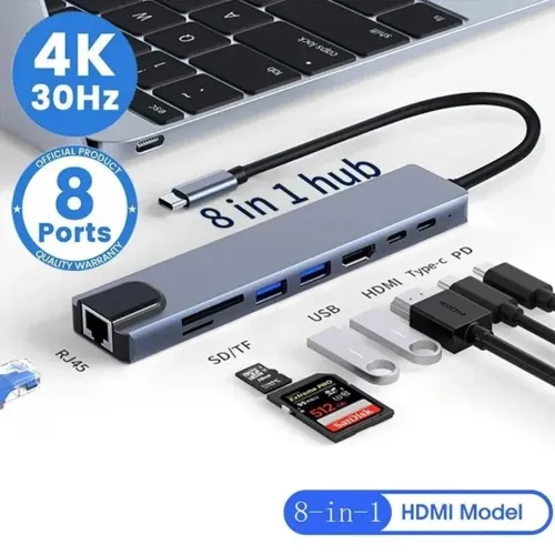 Promoção!!! Hub  8 em 1 Tipo C