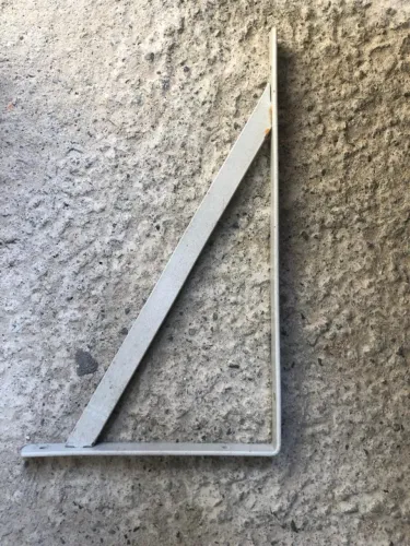 Suporte de Parede Metálico Reforçado para Prateleira - Super Resistente