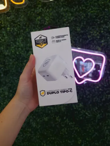Carregador Turbo Duplo Tipo C 35W