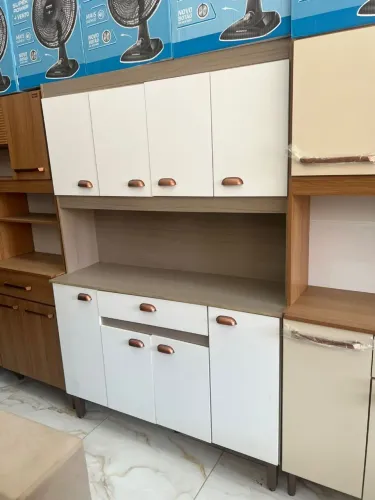 Armário de Cozinha Completo com 8 Portas- 100% MDF