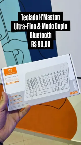 Teclado H'Maston / Ultra-Fino/ Modo Dulo / Bluetooth / R$ 90,00 | Lacrado | Loja Física