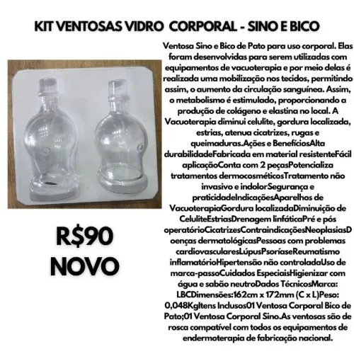 vidro para endermoterapia