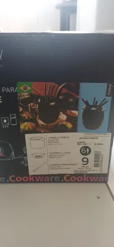 CONJUNTO PARA FONDUE 9 PEÇAS NOVO