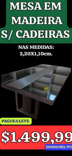 DESAPEGO! MESA S/ CADEIRAS, LEIAM: