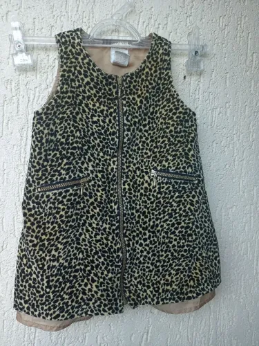 Vestido Gap  Estampado de Oncinha Tam 18/24 meses 