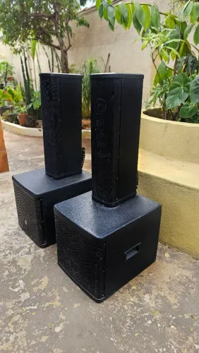 Sistema de Som Staner Ativo - PSW212 + Line Array 350W - Ótimo Estado!