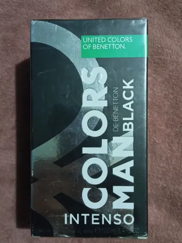 Perfume Benetton Colors Man Black Intenso 100ml EDP - Original e Lacrado com Selo Adipec