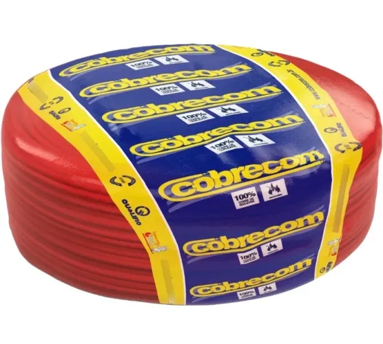 Cabo Flex Fio Cobre 6mm 750v Rolo 100m Cobrecom