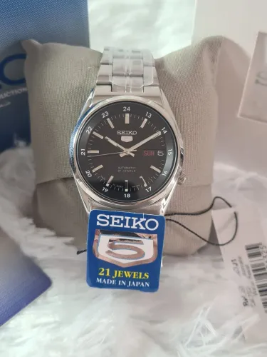 RELÓGIO SEIKO AUTOMÁTICO - FABRICADO NO JAPÃO - CAIXA E DOCUMENTOS