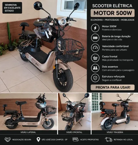 Scooter Elétrica 500W - Econômica e Prática!