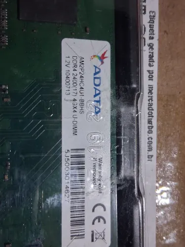 Memoria Ram DDR4 de 4 gigas