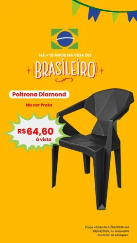 Cadeira de Plástico Diamante 