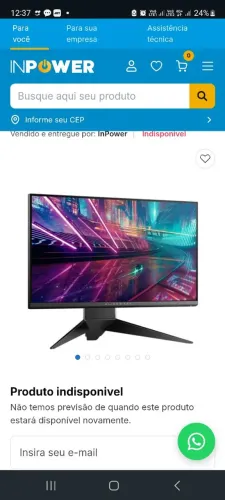 Monitor alienware 240hz + gabinete haf 700 evo branco