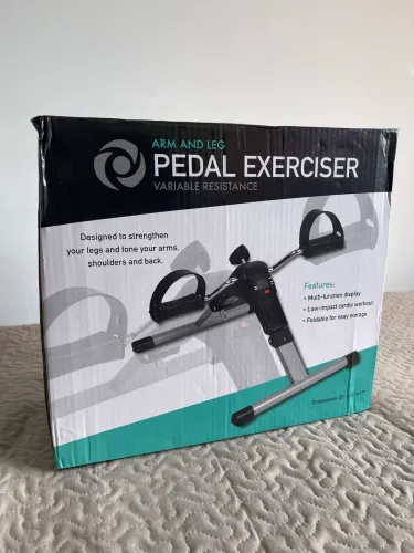 pedal exerciser (mini bicicleta) + garrafa termica geadi original de brinde