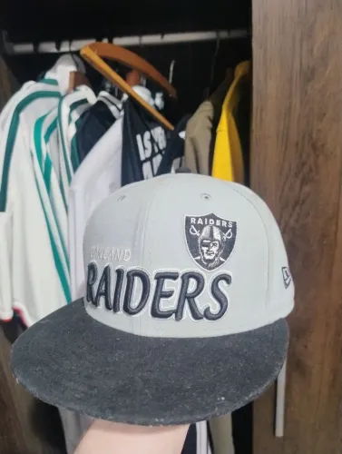 Boné aba reta cinza Oakland Raiders New era original