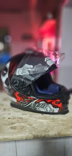 CAPACETE AXXIS LADY CATRINA + VISEIRA FUMÊ | TAMANHO 58 | EXCELENTE ESTADO