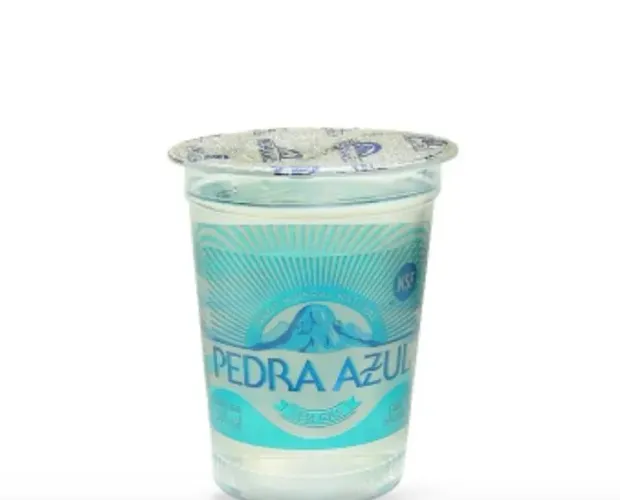 Água mineral-pedra azul- copo de 200ml (caixa fechada)