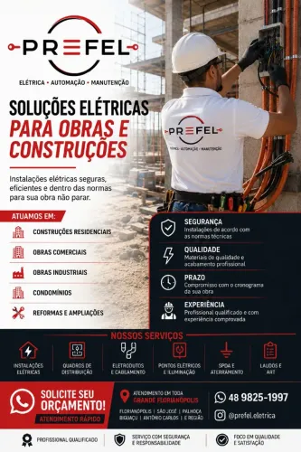Eletricista para Obras Residenciais e Comerciais