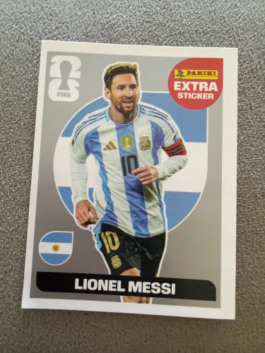 Figurinha Messi extra legend original prata