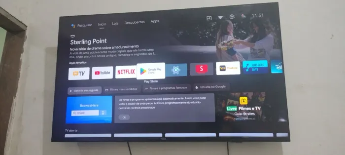 TV PHILIPS ANDROID 4K FULL HD PEGA TUDO