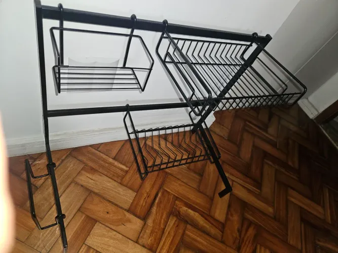 Escorredor de Pratos Ferro para Bancada Grande