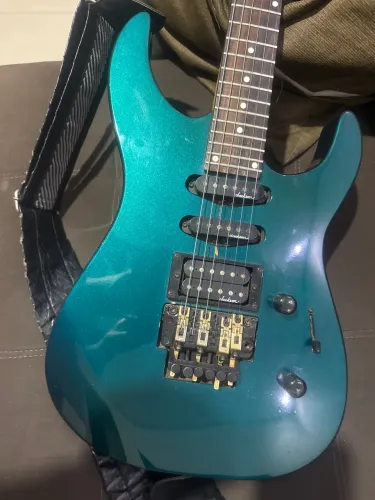 Guitarra Jackson PS-2 Verde - Floyd Rose (Microafinação) - Ótimo Estado