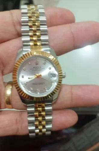 Relogio rolex 32mm minimalista pequeno
