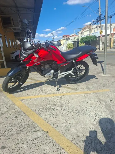 Honda CG 160 Fan 2025 Vermelha - Apenas 5.000 KM (Leilão Fin.)