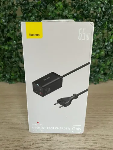 Carregador Baseus de mesa carga rápida 65W Gan3