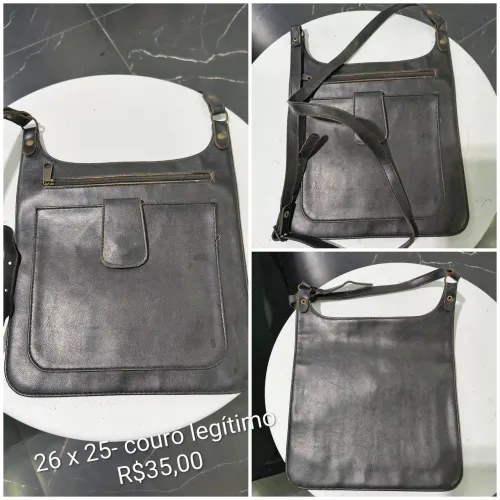Bolsa de couro legítimo e capa notebook