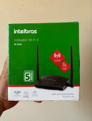 Roteador Intelbras Wi-Fi 4 - RF 301K (300 Mbps)