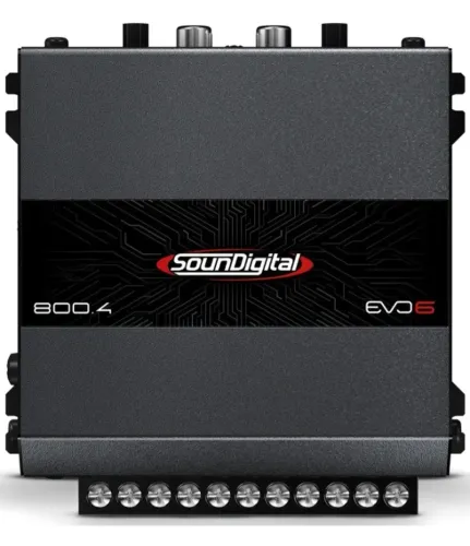 Modulo Amplificador Soundigital Sd800.4 800w Evo6 4 Canais Cor Preto NOVO