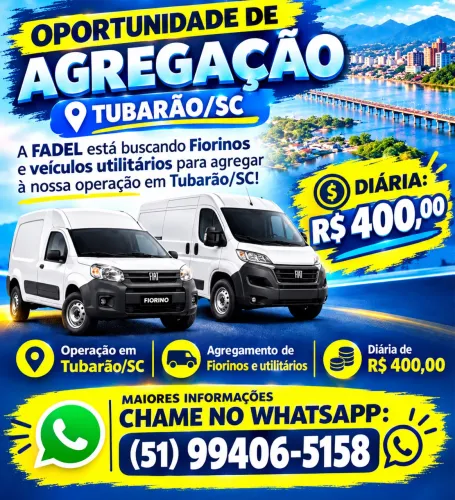 AGREGAMENTO DE VEÍCULOS - VANS E UTILITÁRIOS | TUBARÃO/SC