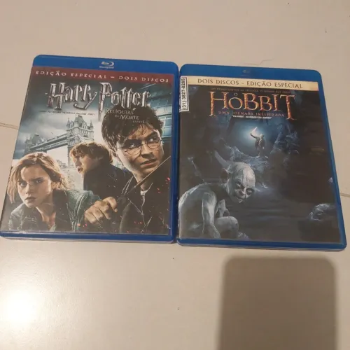 2 Blu ray edicao especial Harry Potter e Hobbit