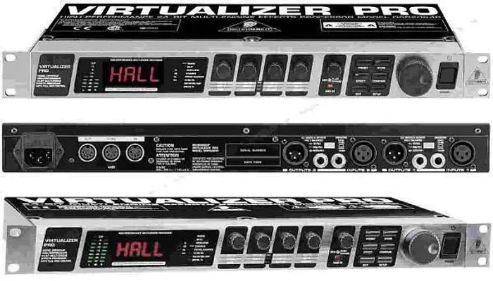 Behringer V Processador De Efeitos Virtualizer Pro DSP2024P 24-Bit Multi-Engine Effects