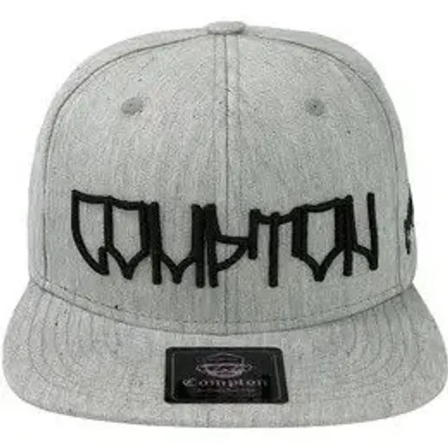 Boné Compton Aba Reta Cinza Street Preto