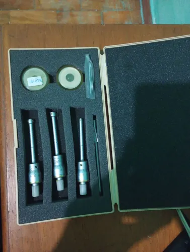 Jogo de 3 Imicros 6 a 12mm mitutoyo com padrões