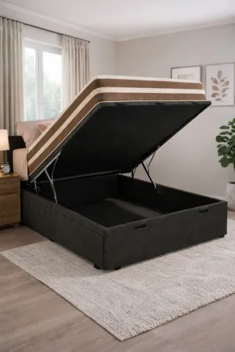 CAMA BOX CASAL COM BAÚ + COLCHÃO MOLAS ENSACADAS FRETE GRÁTIS